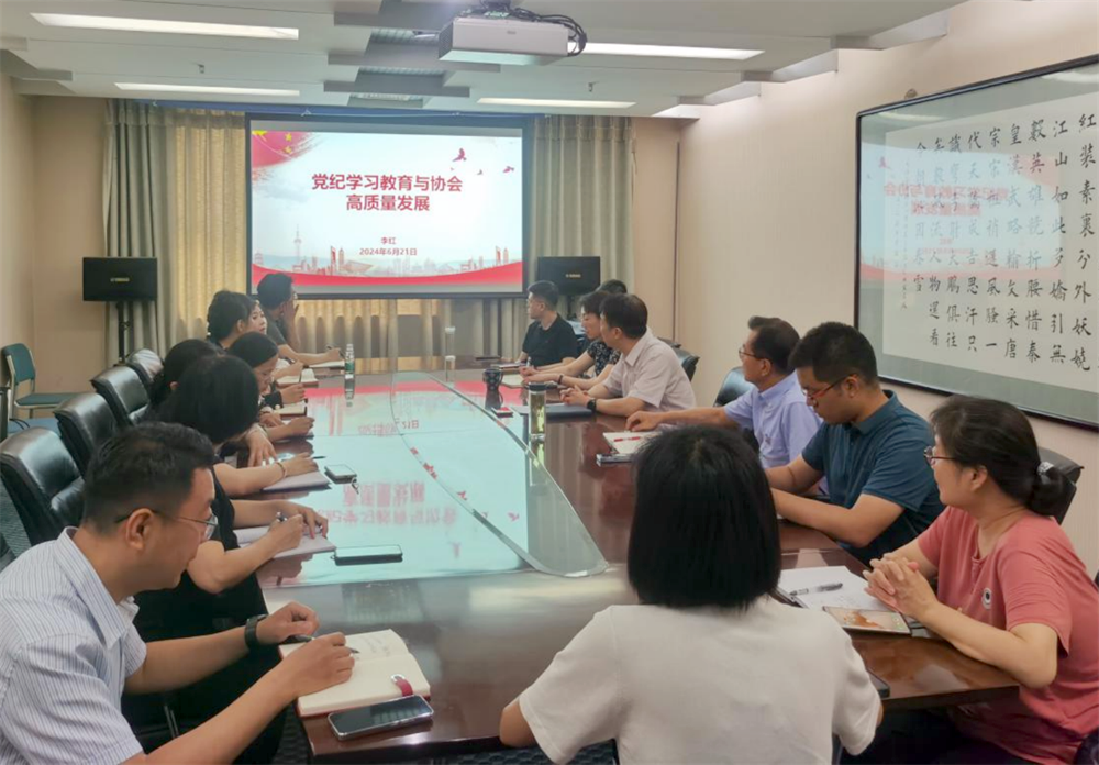 中國信息協(xié)會黨支部開展書記講專題黨課---黨紀(jì)學(xué)習(xí)教育與協(xié)會高質(zhì)量發(fā)展
